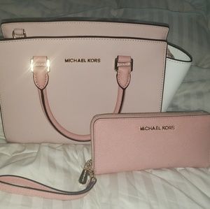 Authentic Michael Kors satchel and wallet